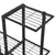 Stalak za cvijeće s kotačima 94,5 x 25 x 92,5 cm crni metalni