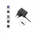 Qoltec AC/DC Adapter, 5V, 1A, 5W, Crni