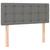 shumee Box spring postelja z vzmetnico temno siva 90x200 cm blago