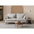 Atelier del Sofa Trosed Flexy, 195 x 100 x 75 cm, Krem