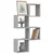 Police na zidu s policom 4 pcs Siva Sonoma 26 x 15 x 26 cm