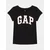 Gap Majica 460525-00 Črna Regular Fit