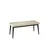 Hanah Home klupa Arwen Bench, 105 cm, krem / crna