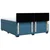Vidaxl Box spring postelja z vzmetnico modra 180x200 cm žamet