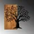 Wallity Zidna dekoracija Mysterious Tree - 371, 58x60 cm, Crna