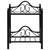 vidaXL Okvir za krevet s 2 noćna ormarića crni metalni 180 x 200 cm