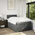 Vidaxl Box spring postelja z vzmetnico temno siva 120x200 cm blago