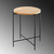 Hanah Home Klub sto 46x56x46cm Crno-Bež