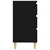 Komoda crna 60 x 35 x 70 cm od konstruiranog drva