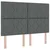 vidaXL Postelja boxspring z vzmetnico Temno siva 140 x 190 cm Blago