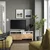 BESTA TV stalaža s fiokama, bela/Hedeviken/Stubbarp hrastov furnir, 120x42x48 cm
