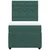 Vidaxl Box spring postelja z vzmetnico temno zelena 90x200 cm žamet