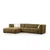 ATELIER DEL SOFA Ugaona garnitura Cady 3 Seater Left Khaki