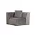 Atelier del Sofa Ugaona garnitura Lego 100x76x190cm Siva