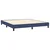 Vidaxl Box spring postelja z vzmetnico LED modra 180x200 cm blago