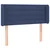 Vidaxl LED posteljno vzglavje modro 93x16x78/88 cm blago