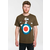 LOGOSHIRT Majica Peanuts - Snoopy Pilot  modra / oliva / rdeča / bela
