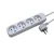 Solight Podaljševalni kabel, 4 vtičnice, 5 m, bel