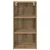 vidaXL Viseča omarica s polico Riga Umetni hrast 40 x 29,5 x 80 cm