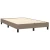 shumee Box spring postelja z vzmetnico LED taupe 120x200 cm blago