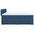 Vidaxl Box spring postelja z vzmetnico modra 200x200 cm blago