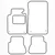 Textile car mats BMW 3 1998-2006 (E46, cabrio)