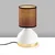 Opviq Stona lampa 8004, 17x17x33 cm, IP20, Braon-bela
