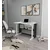 Hanah Home radni sto Pillar, 100 cm, beli / antracit