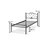 Woody Fashion Single Bedstead K50 - Black (90 x 190)