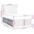 Vidaxl Box spring postelja z vzmetnico temno modra 140x200 cm žamet