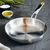 Frying pan, stainless steel, 24 cm, Efficient Inox - BRA