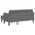 Set sofe s jastukom 2 pcs Tamno siva Poliester