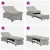 Krevet-sofa na razvlačenje Svijetlo siva 194 x 67 x 82 cm