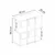 Hanah Home pomoćni sto Homia, 56 cm, travertin