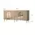 Hanah Home Konzola Rome, 180x80x40 cm, Bronzane boje