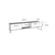 HANAH HOME TV polica Line Anthracite Gold