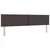 Vidaxl LED Box Spring Postelja Temno rjava 200 x 200 cm blago