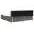Vidaxl LED Box Spring Postelja Temno siva 180 x 200 cm blago
