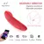 Vibrator za v hlačke Magic Motion - Nyx Smart, rdeč