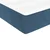 Vidaxl Box spring postelja z vzmetnico temno modra 90x200 cm žamet