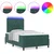 LED Box Spring Krevet Tamnozelena 120 x 190 cm Baršun