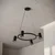 Brilagi - LED RGBW prigušiva luster na sajli SELE 4xGU10/6,5W/230V crna