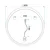 Stensko ogledalo LED SOFT 80