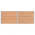 Vidaxl Vrtna visoka greda Rjava 250 x 50 x 91 cm
