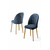 Hanah Home Set stolica Mara, 44x90x42 cm, 2 komada, Zlatno-plave boje