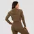 GymBeam Ženski duks TRN Zip-Up Olive