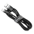 Baseus Cafule USB Lightning kabel 2.4A 50 cm (sivo+crno)