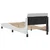Vidaxl Posteljni okvir Dover bel 90x200 cm blago