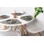 Table mat, 32x48 cm, Togo, Grey - Tiseco
