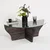 Hanah Home Klub sto Amphora, 92x36x92 cm, Antracit